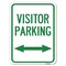Signmission Reserved Parking Visitor Parking Arrow Pointing Left and Right Parking, A-1824-23025 A-1824-23025 - alternate 1